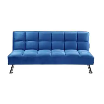 Tottus Sofa cama berlin azul oferta