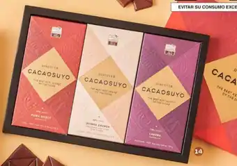 Wong CHOCOLATE CACAOSUYO TRIPACKX75 G oferta