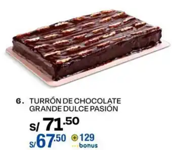Wong TURRÓN DE CHOCOLATE GRANDE DULCE PASIÓN oferta