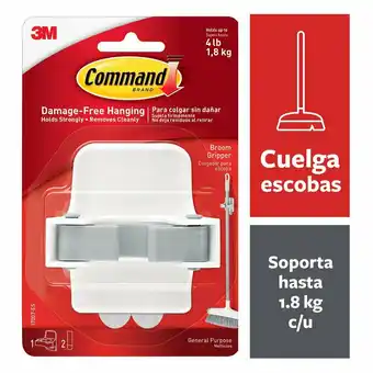 Tottus Command gancho sujeta escoba x 1 oferta