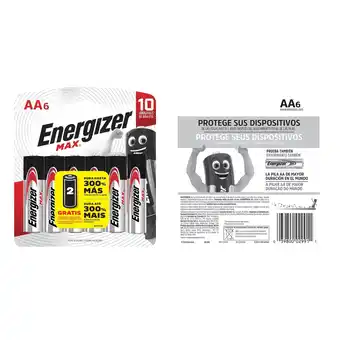 Tottus Pilas alcalinas aa energizer oferta