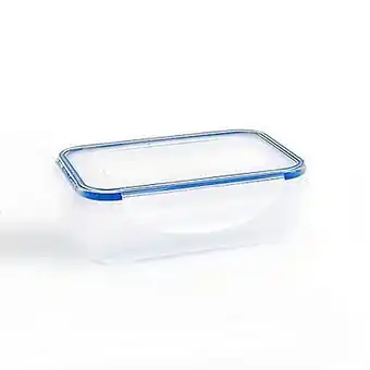 Tottus Taper de plastico contenedor rectangular 300 ml oferta