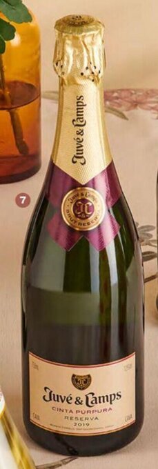 Wong CAVA JUVE & CAMPS CINTA PÚRPURA BOT.X 750 ML oferta