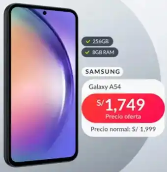Falabella SAMSUNG Galaxy A54 256GB 8GB RAM oferta