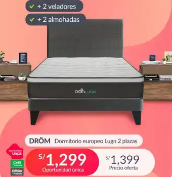 Falabella DRÖM Dormitorio europeo Lugn 2 plazas oferta