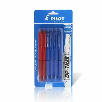 Tottus Pilot lapicero t seca bp1 rt a+r x6un oferta