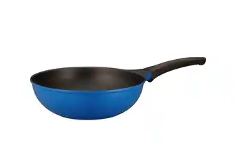 Tottus Wok c/mango 26 cm azul natural oferta