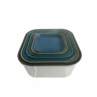 Tottus Set x 14 pz contenedor cuad apilable pr oferta