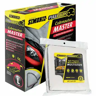 Tottus Protector de auto l + paño microfibra oferta