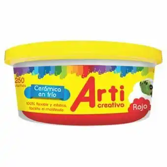 Tottus Ceramica en frio x 250 gr rojo oferta