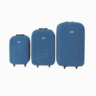 Tottus Set maletas blandas azul x 3 un oferta