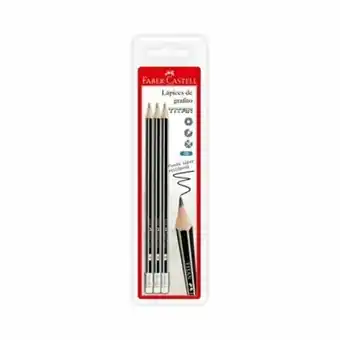 Tottus Faber lapiz grafito titan 2b x3un oferta