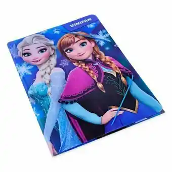 Tottus Folder plástico c/liga frozen - top team oferta