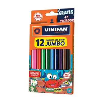 Tottus Vinifan colores trian jumbo largos x12 oferta