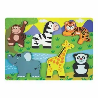 Tottus Rompecabezas la selva 6pzas oferta