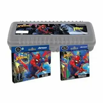 Tottus Pack jun box+crayon+plastilina spiderman oferta