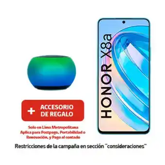 Claro X8a 128gb plata sideral + minispeaker + portabilidad + postpago + plan max ilimitado 69.90 p oferta