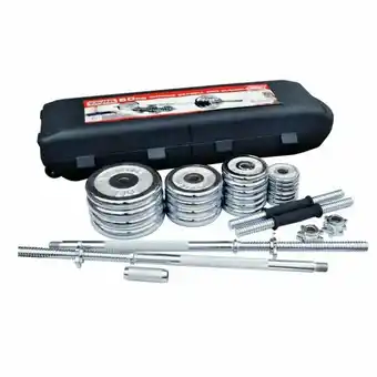 Tottus Set mancuernas de 50 kg cromadas oferta