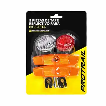 Tottus 5 piezas de tape reflectivo para bicicleta oferta