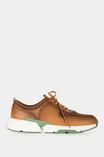 Vélez Zapatillas klee de cuero para hombre contraste de texturas oferta