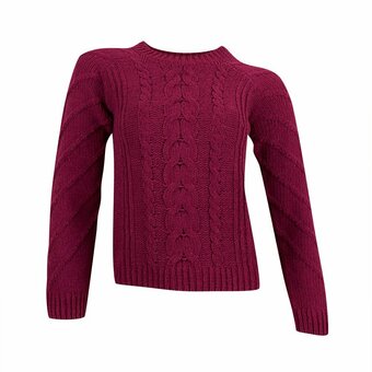 Tottus Chompa trenza crema oferta