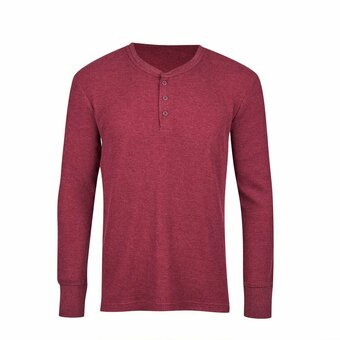Tottus Polo ml henley waffle l oferta