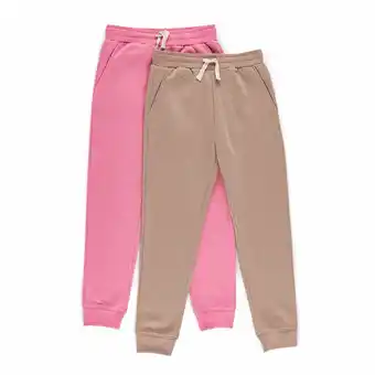 Tottus Packx2 jogger franela arena/ rosa oferta