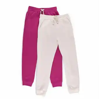 Tottus Packx2 jogger franela crema/ uva oferta
