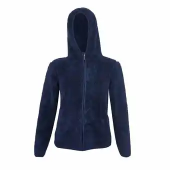 Tottus Polera peluche con capucha azul marino oferta