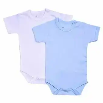 Tottus Pack body x2 manga corta blanco y celeste 19m oferta