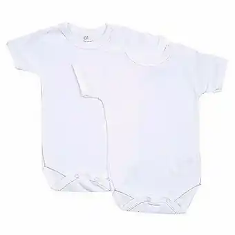 Tottus Pack body x2 manga corta blanco 24m oferta