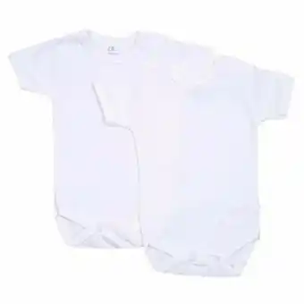 Tottus Pack body x2 manga corta blanco 9m oferta