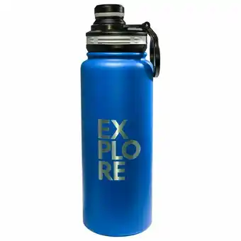 Tottus Botella metalica 900ml azul marino mate oferta
