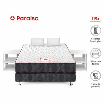 Tottus Cama nappy 2 plazas + velador blanco oferta