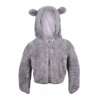 Tottus Polera peluche rosa gris oferta