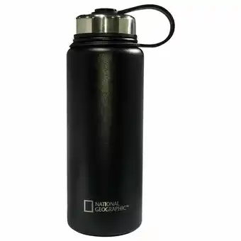 Tottus Botella metalica tapa metalica 900ml negra oferta