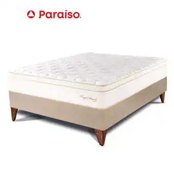 Tottus Cama eu royal prince 1.5 plazas champagne oferta
