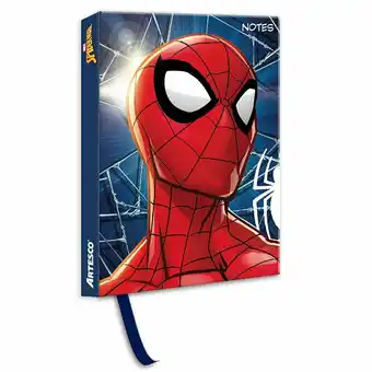 Tottus Libreta empastada acolchada spiderman oferta
