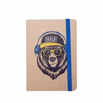 Tottus Libreta kraft oso con liga oferta
