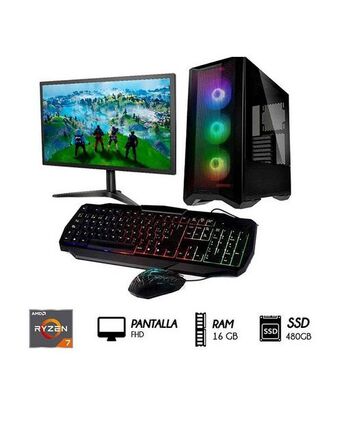 Tiendas EFE Desktop 27 -md ryzen 7 5700g 16gb 480gb ssd case 550w rgb oferta