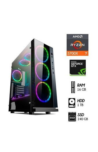 Tiendas EFE Cpu amd ryzen 7 16gb 1tb hdd + 240gb ssd nvidia gtx1650 4gb oferta