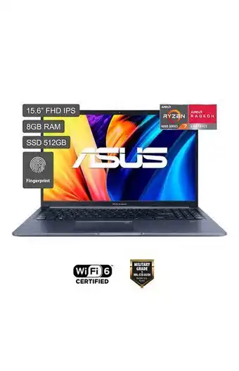 Tiendas EFE Laptop asus vivobook 15.6' windows 11 amd ryzen 7 4800h 8gb 512gb ssd m1502ia-ej026w oferta