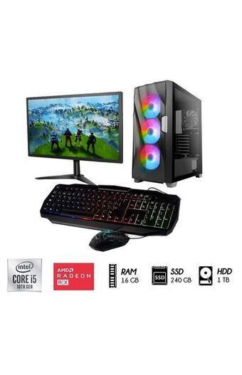 Tiendas EFE Desktop gamer 24' intel core i5 16gb 1tb hdd + 240gb ssd rx550 4gb oferta