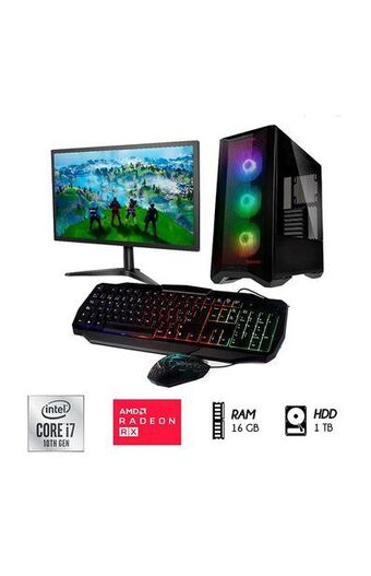Tiendas EFE Desktop gamer 24' intel core i7 16gb 1tb hdd rx550 4gb case led oferta