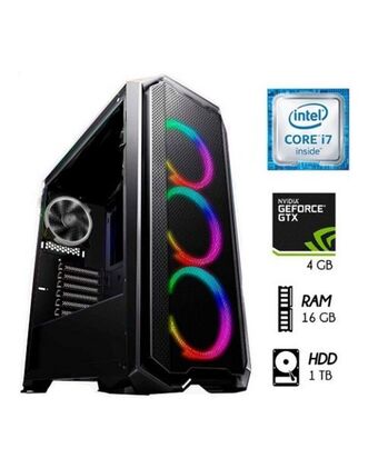 Tiendas EFE Cpu gamer intel core i7 16gb 1tb hdd nvidia gtx1050 4gb case 500w led oferta