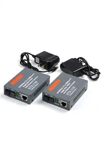 Tiendas EFE Par convertidor medios fibra 25km 100mb oferta