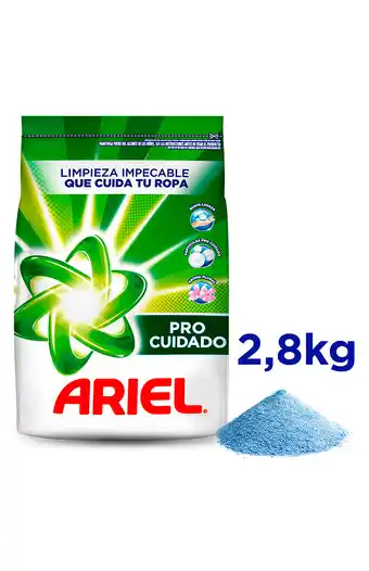 Tiendas EFE Detergente en polvo 2.8kg ariel pro cuidado oferta