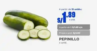 Makro PEPINILLO x unid. A partir de 15 unids.: oferta