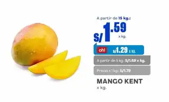 Makro MANGO KENT x kg. A partir de 15 kg.: oferta