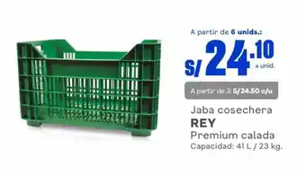 Makro Jaba cosechera REY Premium calada Capacidad: 41 L / 23 kg. A partir de 6 unids.: oferta